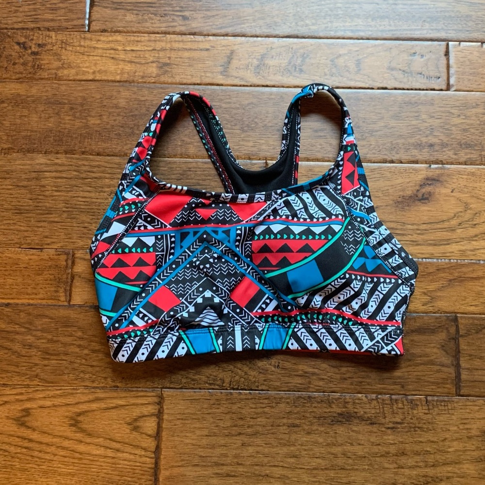 Xersion Pattern Sports Bra Size Small